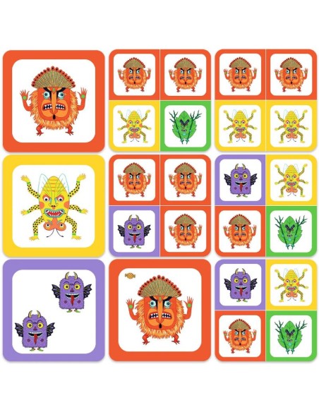 Monstrio es un juego de cartas de tentar la suerte. Editado por Djeco.