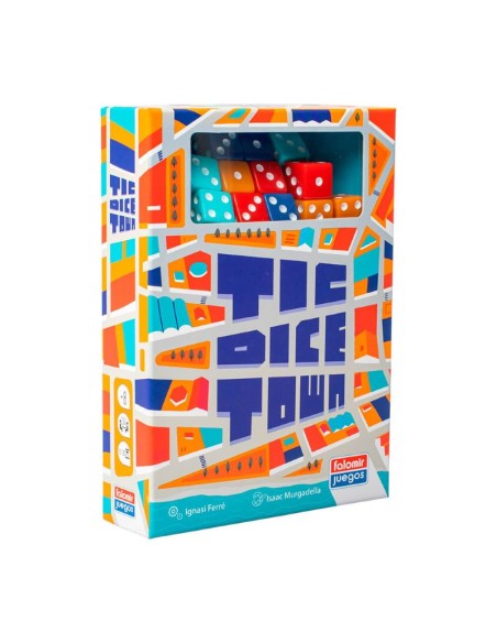 Tic Dice Town es un juego de colocación de dados con mucha interacción entre jugadores. Editado por Falomir.
