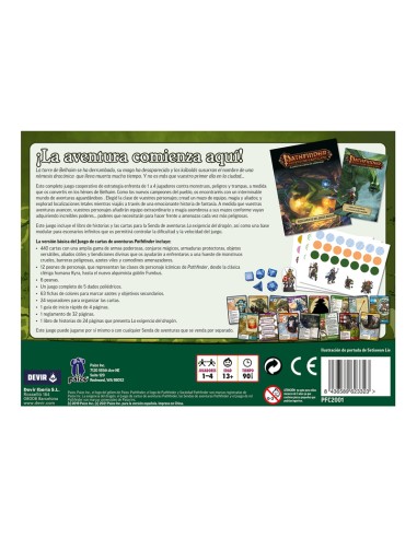 El Juego de cartas de aventuras de Pathfinder es un juego de cartas de aventuras cooperativo. Editado por Devir.