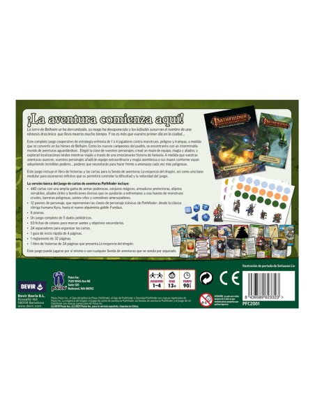 El Juego de cartas de aventuras de Pathfinder es un juego de cartas de aventuras cooperativo. Editado por Devir.