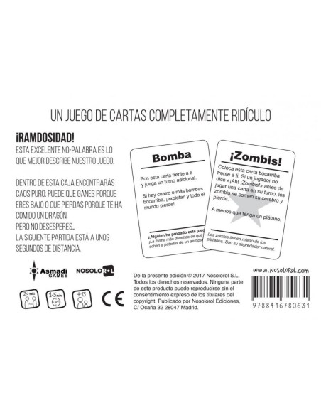 ¿Alguien ha probado este juego? de preguntas y respuestas absurdas editado por Buró.