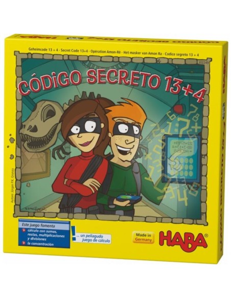 Código Secreto 13+4 es un juego de cálculo mental de la editorial HABA.