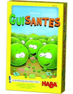 Guisantes es un juego de cálculo mental para mayores de 6 años editado por HABA.