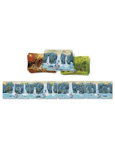 Elemental duel es un juego de cartas para dos jugadores que supone un reto mental. Editado por Cayro.