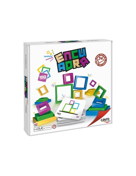 Encuadra es un juego de lógica y habilidad de la marca Cayro.