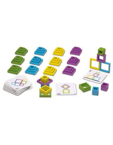 Encuadra es un juego de lógica y habilidad de la marca Cayro.