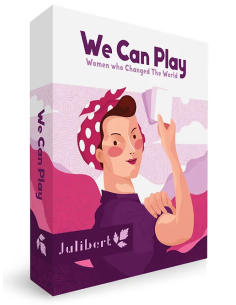 We Can Play es un juego cartas homenaje a mujeres importantes en la historia. Editado por Julibert.