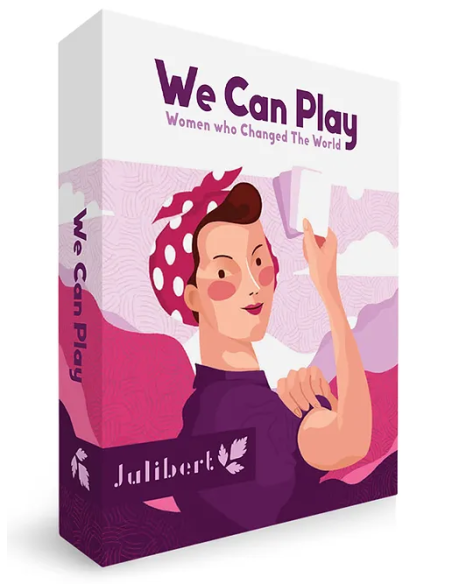 We Can Play es un juego cartas homenaje a mujeres importantes en la historia. Editado por Julibert.