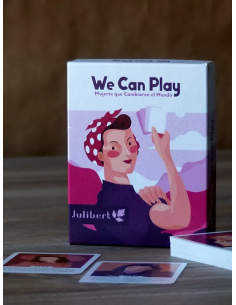 We Can Play es un juego cartas homenaje a mujeres importantes en la historia. Editado por Julibert. 2