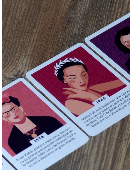 We Can Play es un juego cartas homenaje a mujeres importantes en la historia. Editado por Julibert.