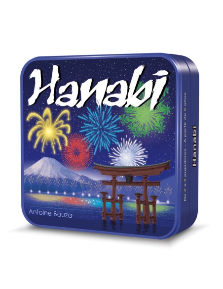 Hanabi es un juego de cartas cooperativo de Asmodee.