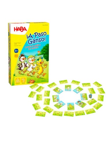 A Paso Ganso es un juego cooperativo para los más pequeños, de la editorial HABA