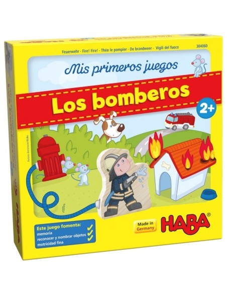 Mis primeros juegos los bomberos es un juego de memoria cooperativo para los más pequeños. Editado por HABA.