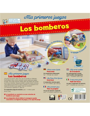 Mis primeros juegos los bomberos es un juego de memoria cooperativo para los más pequeños. Editado por HABA.