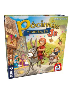 Pócimas y brebajes Junior es la versión infantil de famoso juego Pócimas y Brebajes. Editado por Devir.