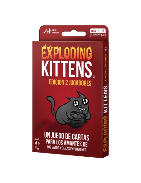 Exploding Kittens es una versión para dos jugadores de Exploding Kittens.