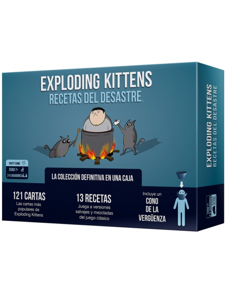 Exploding Kittens recetas del desastre es una versión muy completa del juego Exploding Kittens.