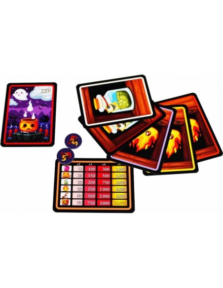 Timba de Brujas es un juego de cartas familiar de tentar la suerte.