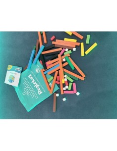 Set de regletas para trabajar matemáticas manipulativas. Fabricado por Átomo Games. 2