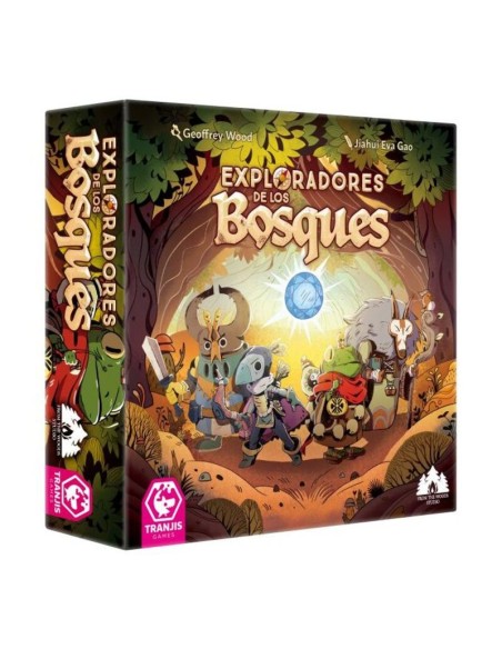 Exploradores de los Bosques es un juego familiar de mazmorreo editado por Tranjis Games.