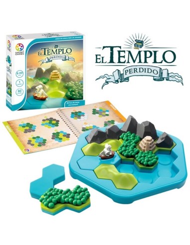 El templo perdido es un juego de lógica en solitario de Smart Games.