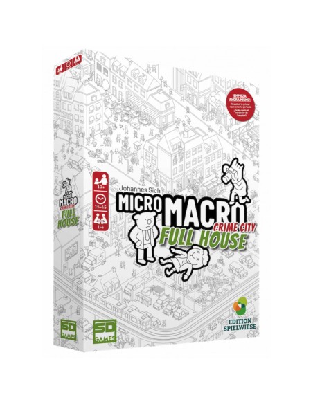 MicroMacro Full House es un juego cooperativo de investigación y deducción editado por SD Games.