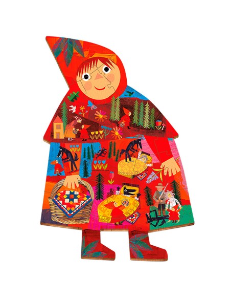 Woody Story Puzzle Caperucita roja es un puzzle de madera de Ludattica.