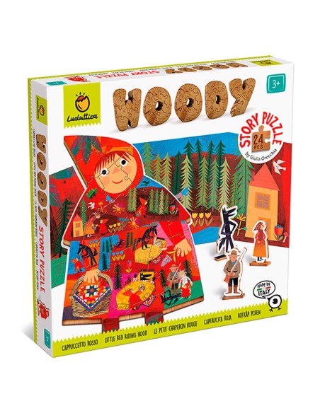 Woody Story Puzzle Caperucita roja es un puzzle de madera de Ludattica.
