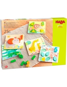 Juego de clasificación animales salvajes es un juego a partir de un año y medio de la editorial HABA.