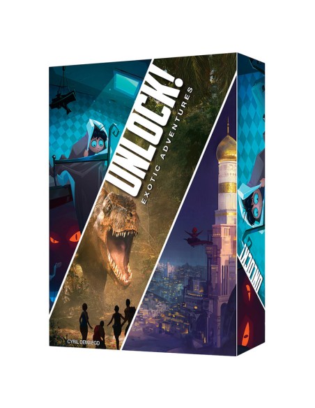 Unlock! Exotic Adventures es un juego cooperativo de Escape Room editado por Space Cowboys.