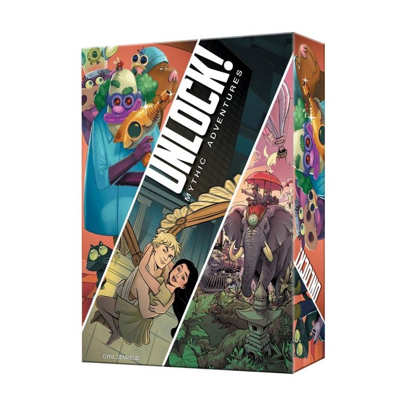 Unlock Mythic Adventures es un juego cooperativo de Escape Room editado por Space Cowboys.