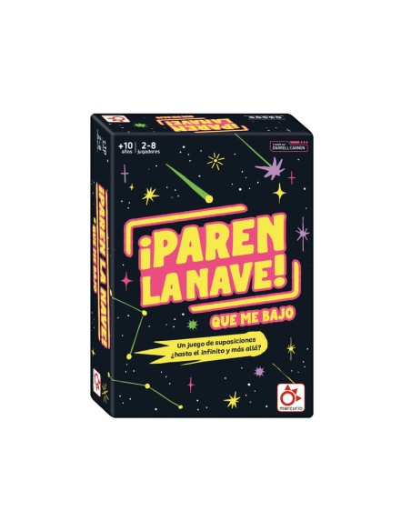 Paren la Nave que me bajo es un divertido Party de preguntas y respuestas de la editorial Mercurio.