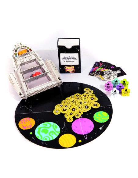 Paren la Nave que me bajo es un divertido Party de preguntas y respuestas de la editorial Mercurio.