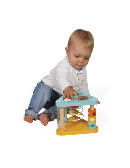 Tropik Triangulo multiactividades es un juguete de estimulación para niños a partir de un año.