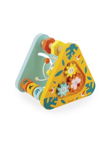 Tropik Triangulo multiactividades es un juguete de estimulación para niños a partir de un año.