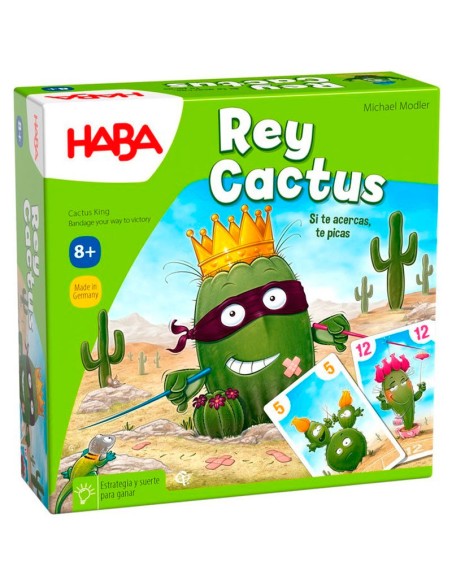 Rey Cactus es un juego de estrategia y suerte a partir de 8 años. Editado po r HABA.