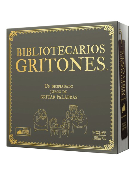 Bibliotecarios Gritones es un juego de preguntas y respuestas de la editorial Expoding Kittens.