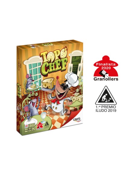 Topo Chef es un juego de memoria familiar de la editorial Cayro.