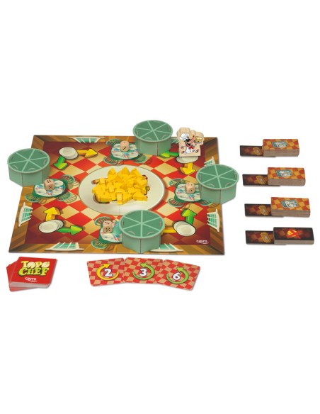 Topo Chef es un juego de memoria familiar de la editorial Cayro.
