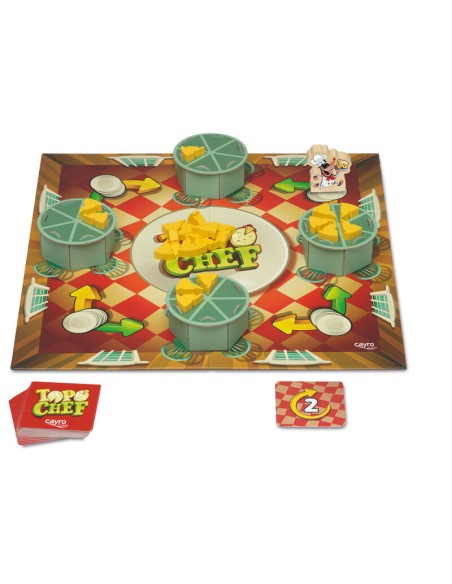 Topo Chef es un juego de memoria familiar de la editorial Cayro.