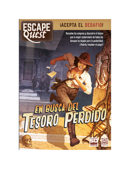 Escape Quest en busca del Tesoro perdido es un libro-juego de la editorial SD Games.