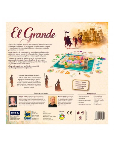 El Grande es un juego clásico de mayorias, editado por Devir.
