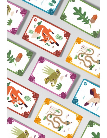 Foresta es un juego de cartas de animales y conciencia ecológica.