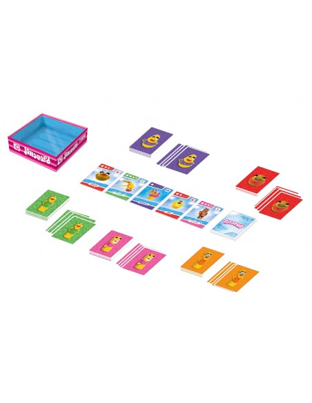 Patachof es un divertido juego de pujas y habilidad. Editado por Mercurio.