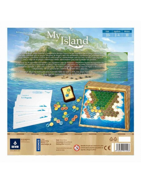 My Island es un juego Legacy de Reiner Knizia. Editado por Devir.