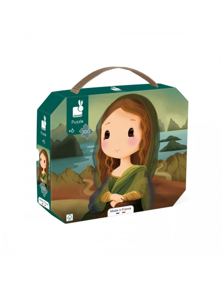 PUZZLE INSPIRADO EN LEONARDO DA VINCI 100 PIEZAS es un puzzle de cartón inspirado en Leonardo da Vinci. Fabricado por Janod.