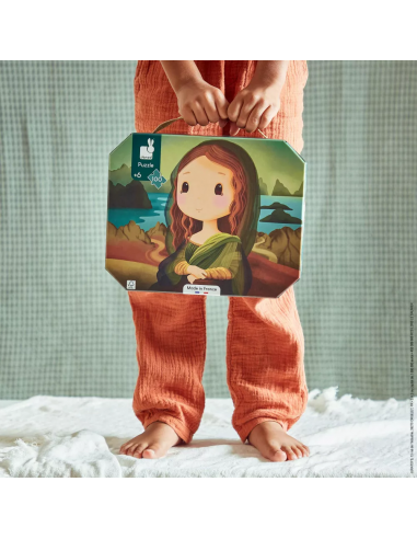 PUZZLE INSPIRADO EN LEONARDO DA VINCI 100 PIEZAS es un puzzle de cartón inspirado en Leonardo da Vinci. Fabricado por Janod.