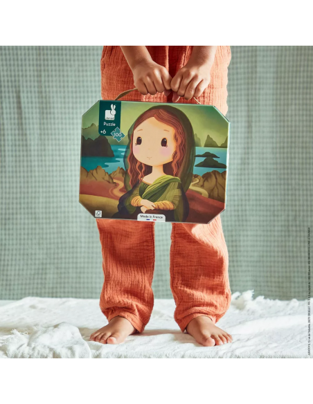 PUZZLE INSPIRADO EN LEONARDO DA VINCI 100 PIEZAS es un puzzle de cartón inspirado en Leonardo da Vinci. Fabricado por Janod.