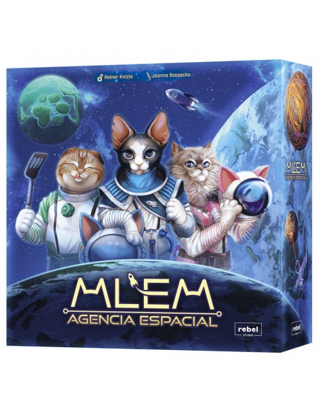 Mlmem Agencia espacial es un juego de gatos y tentar la suerte editado por REBEL.