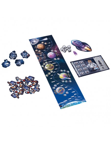 Mlmem Agencia espacial es un juego de gatos y tentar la suerte editado por REBEL.